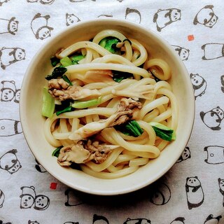 電子レンジで★舞茸のバターしょうゆうどん